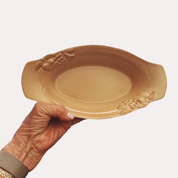 Casafina Casa Stone Madeira Harvest Serving Bowl 10” x 5” - Picture 2 of 10